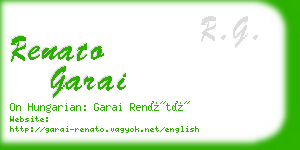 renato garai business card